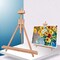 Painting Easel, Folding Wooden Tabletop Easel Stand Holds Highest to 21" Canvas, Portable Desktop Easel Suitable for Artists, Beginners, Students